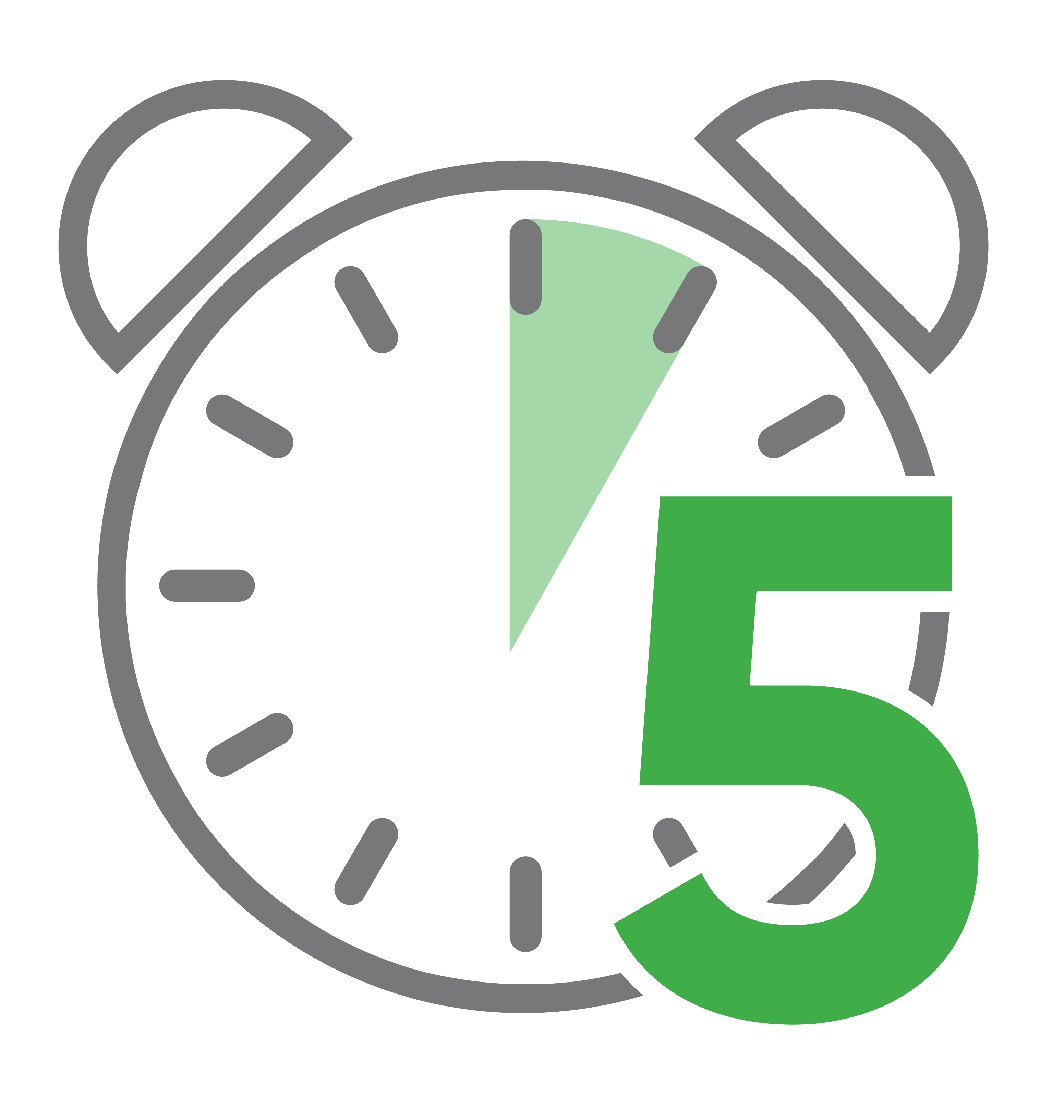 5 minutes on the clock